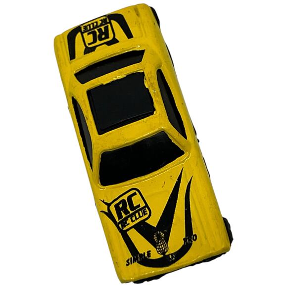 Vintage Yellow RC Club Racing Die-Cast Sports Car Toy China 1980s Hot Wheels - Picture 6 of 7